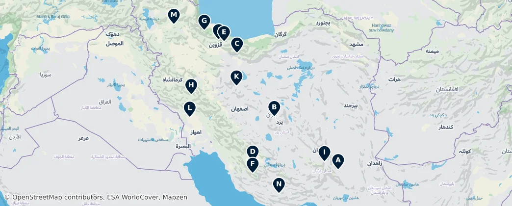 Map of Iran
