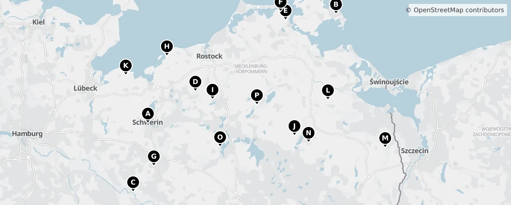 Map of Mecklenburg-Vorpommern