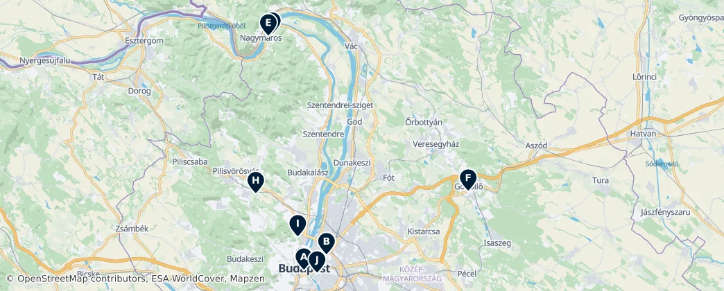 Map of Mittelungarn