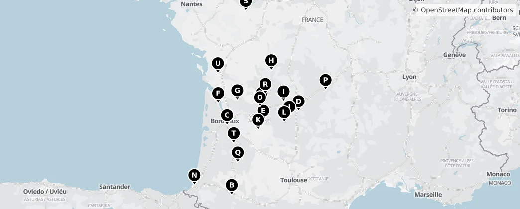 Map of Neu-Aquitanien