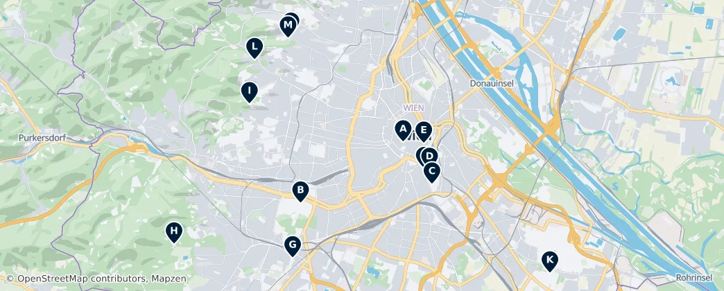 Map of Wien