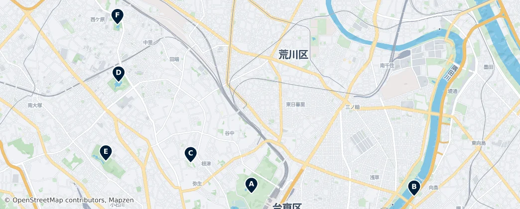 Map of Arakawa