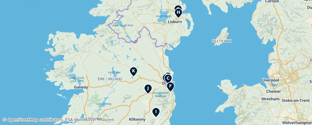 Map of Ireland