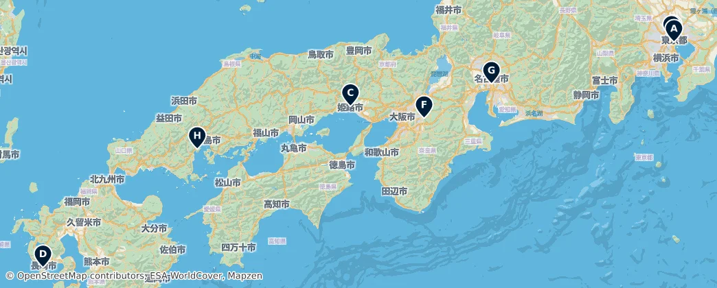 Map of 日本列島