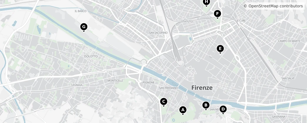 Map of Metropolitanstadt Florenz