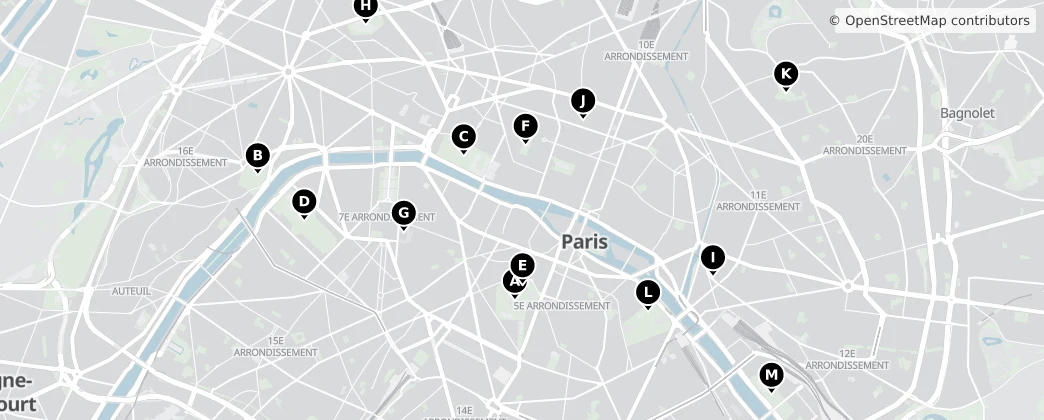 Map of Paris