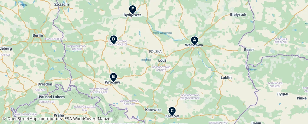 Map of Polen