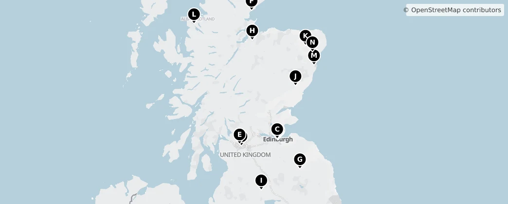 Map of Schottland