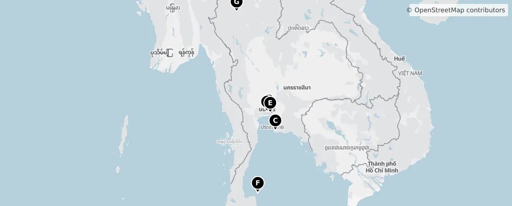 Map of Thailand