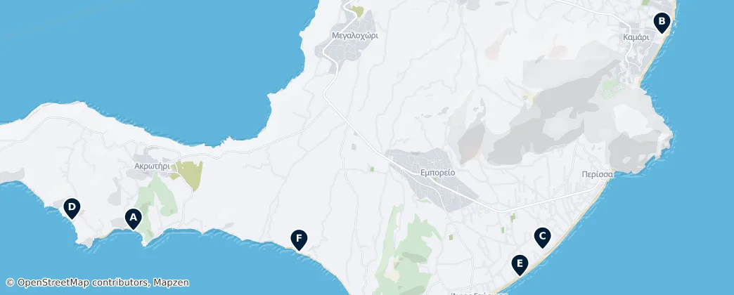Map of Santorin