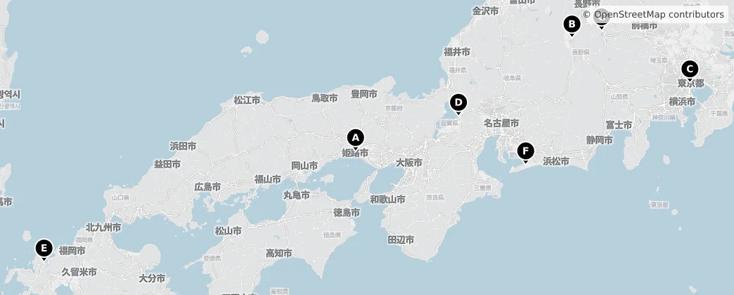 Map of 日本列島