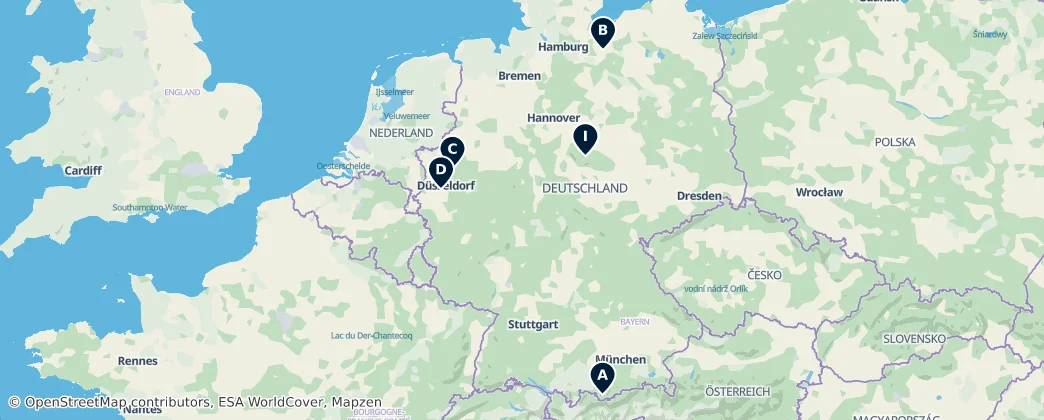 Map of Deutschland