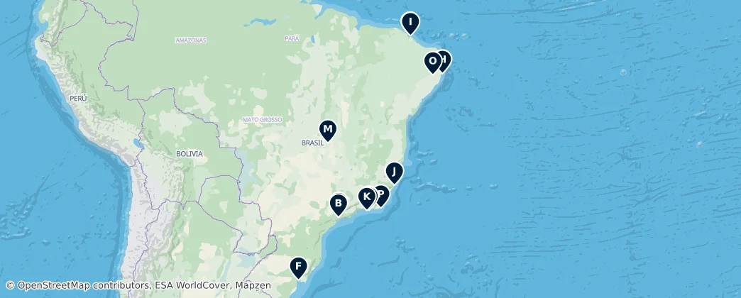 Map of Brasilien