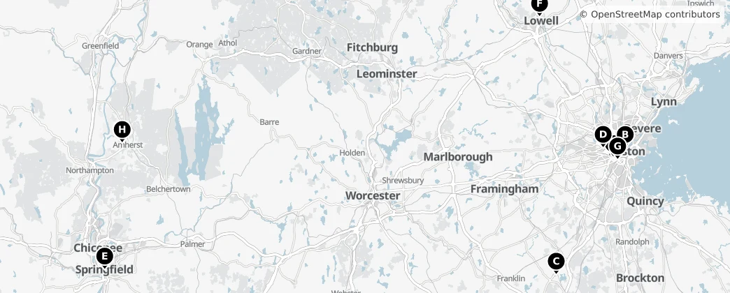 Map of Massachusetts