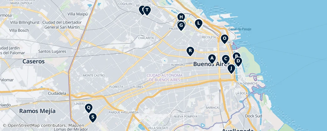 Map of Buenos Aires