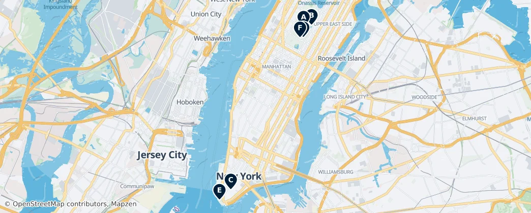 Map of Manhattan