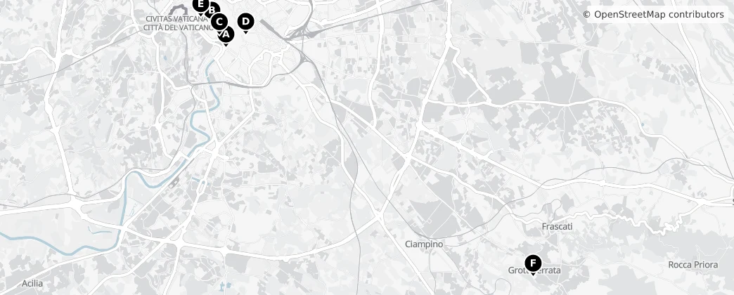 Map of Metropolitanstadt Rom