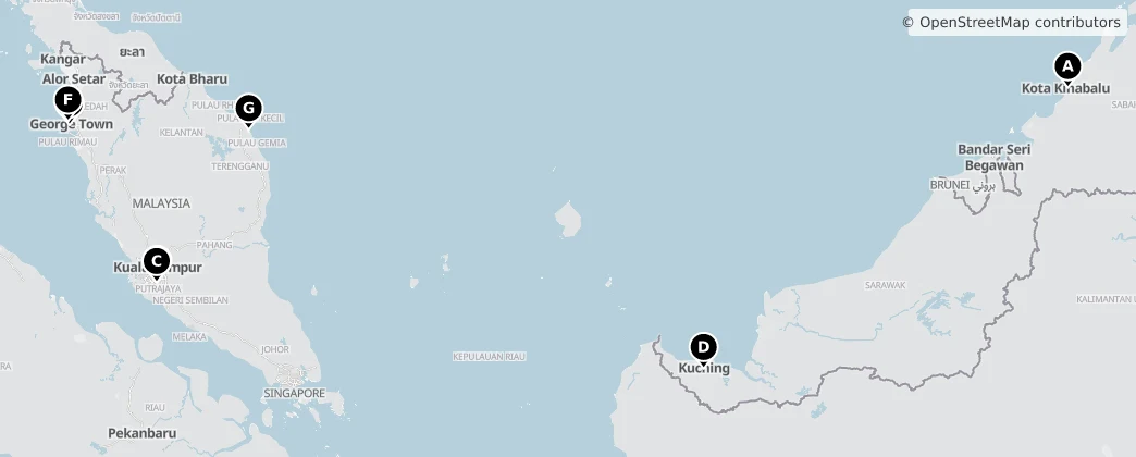 Map of Malaysia