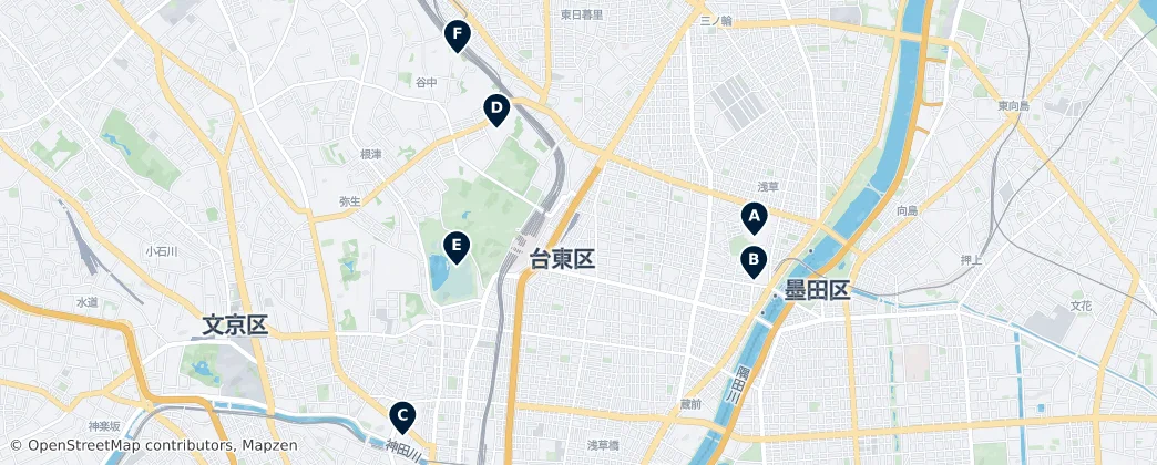 Map of Arakawa