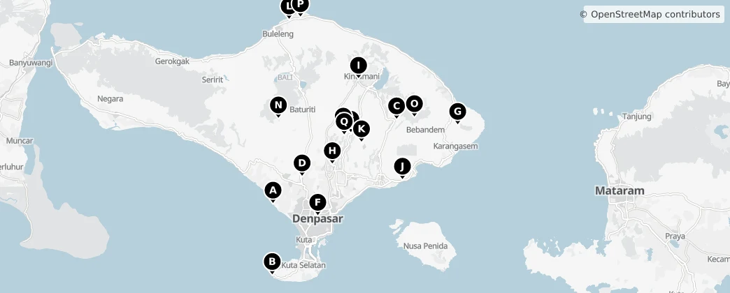 Map of Bali
