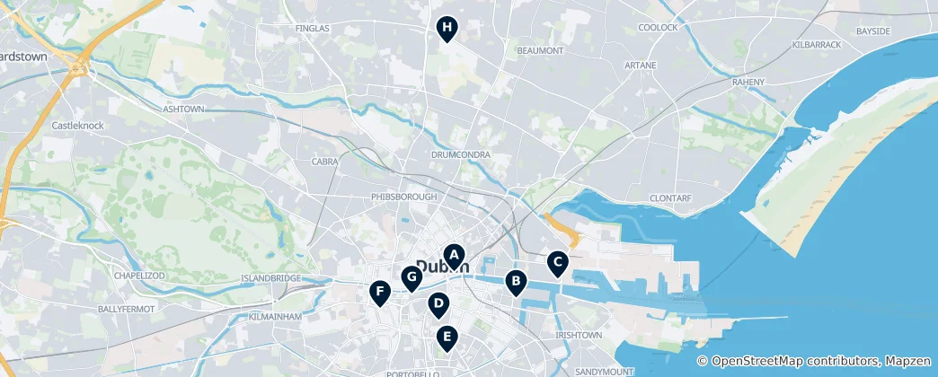 Map of Dublin