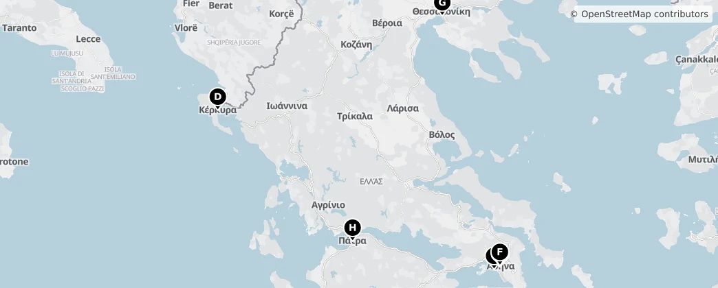 Map of Griechenland
