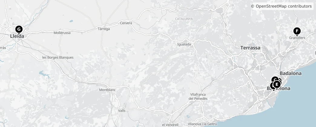 Map of Katalonien