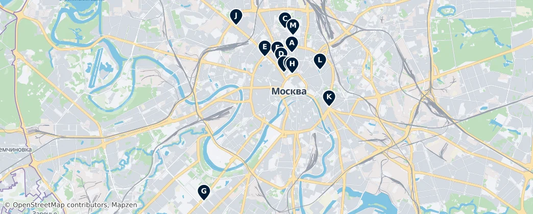 Map of Moskau