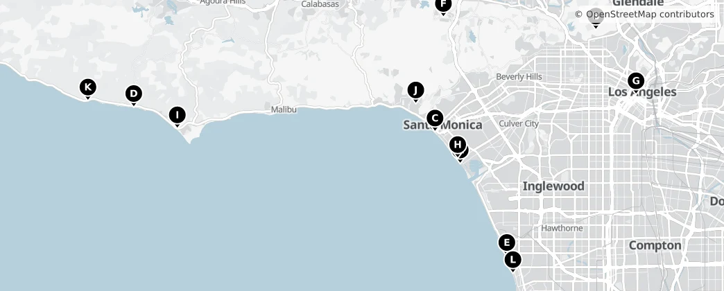 Map of Los Angeles County