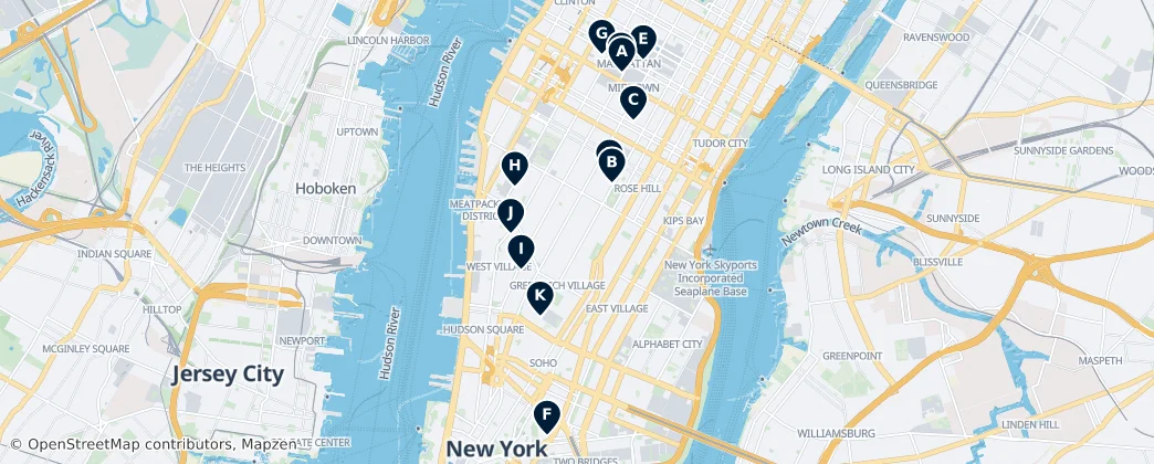 Map of Manhattan