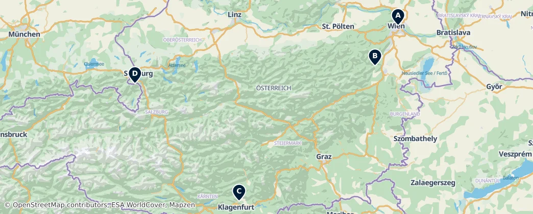 Map of Alpen