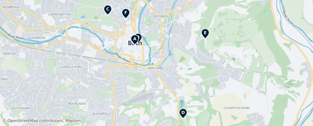 Map of Bath