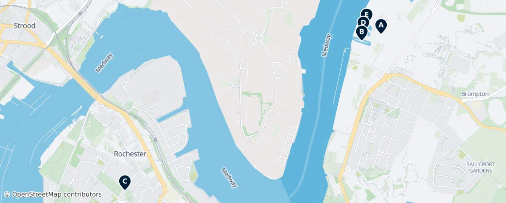 Map of Borough of Medway