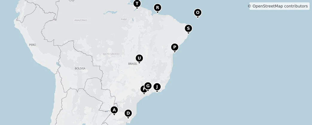 Map of Brasilien