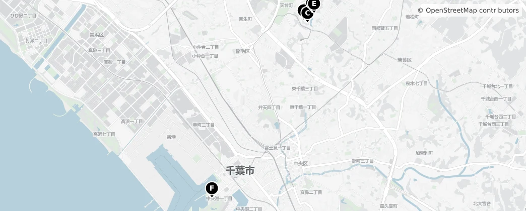 Map of Chiba