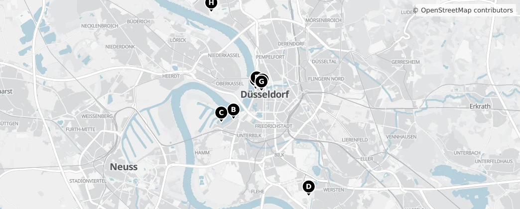 Map of Düsseldorf