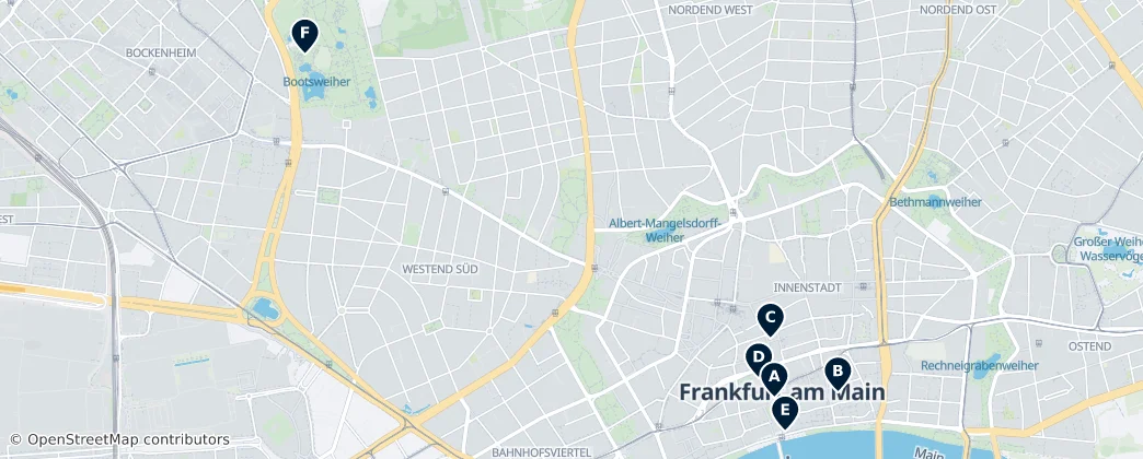 Map of Frankfurt am Main