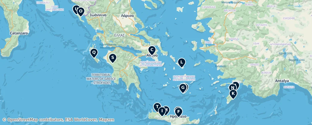 Map of Griechenland
