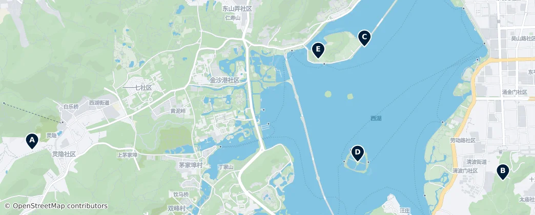 Map of Hangzhou