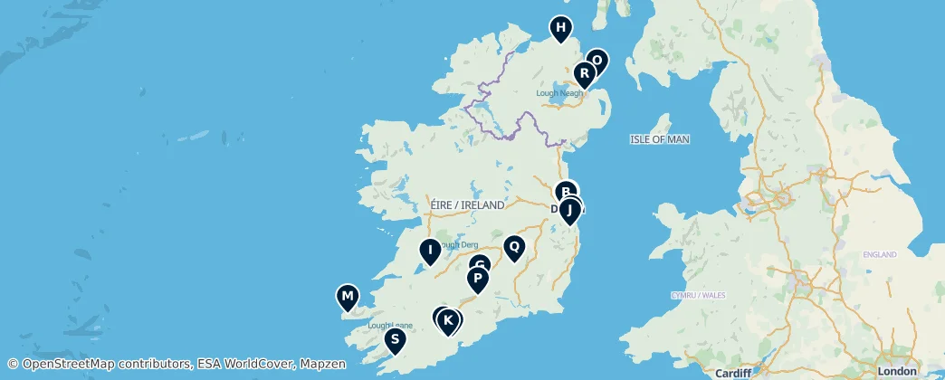 Map of Ireland
