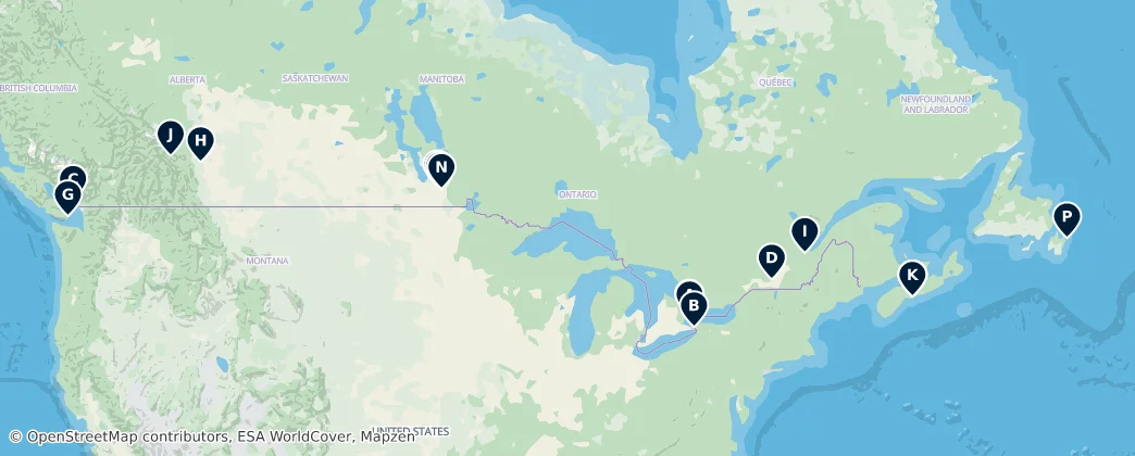 Map of Kanada