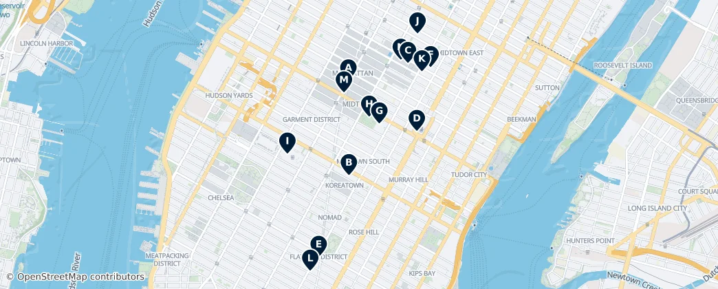 Map of Manhattan Community Board 5