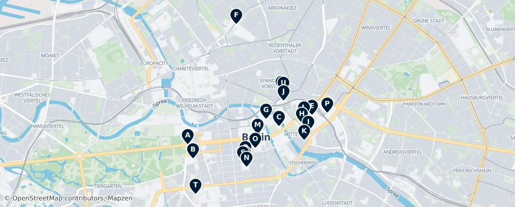 Map of Mitte