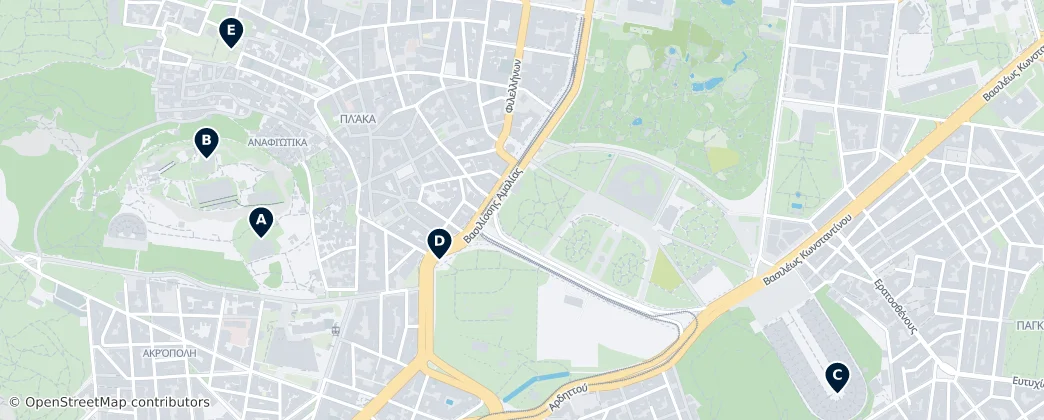 Map of Athen-Zentrum