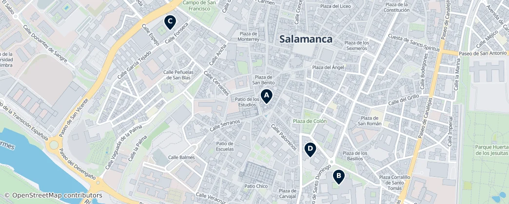 Map of Salamanca