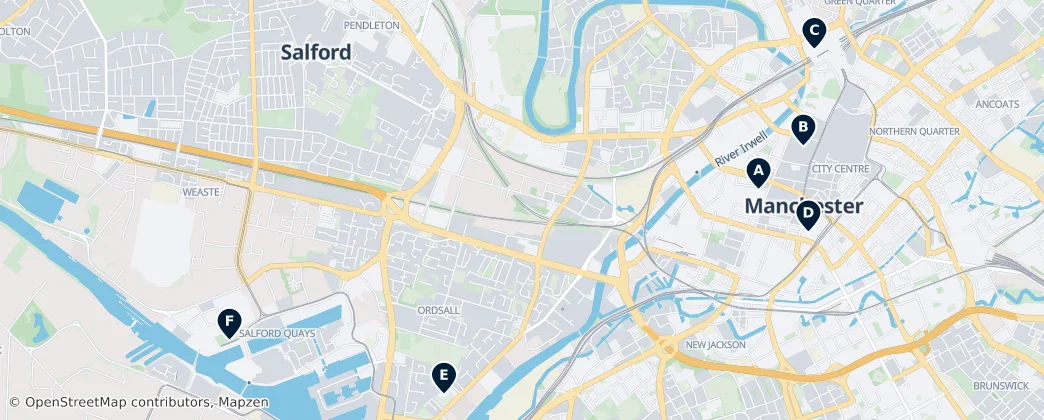 Map of Salford