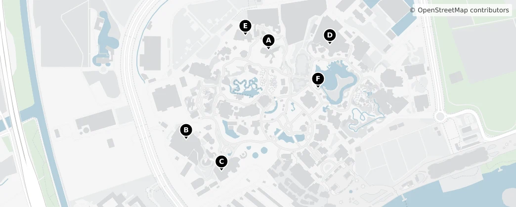Map of Shanghai Disney Resort