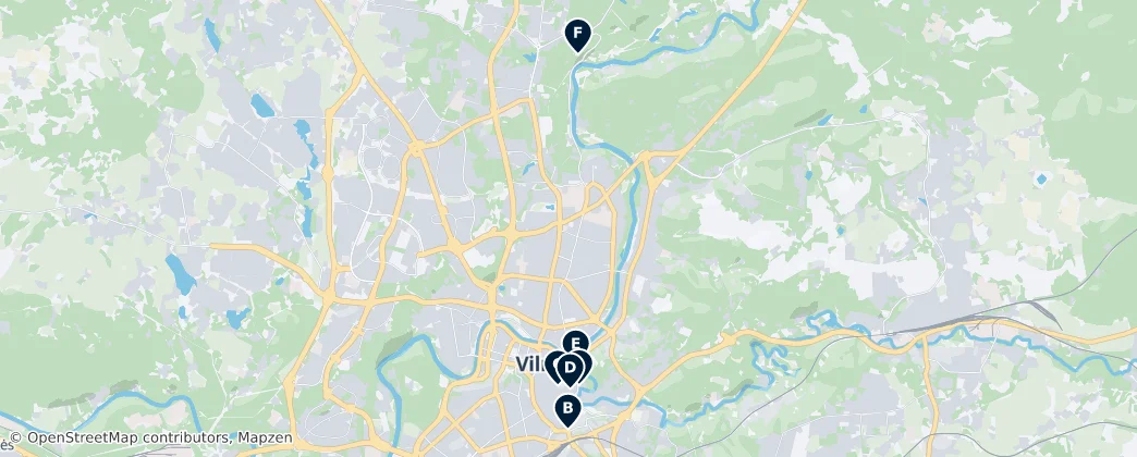Map of Vilnius