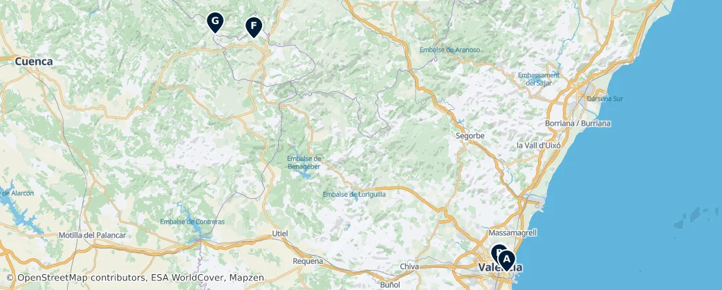 Map of Valencia