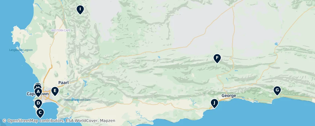 Map of Westkap